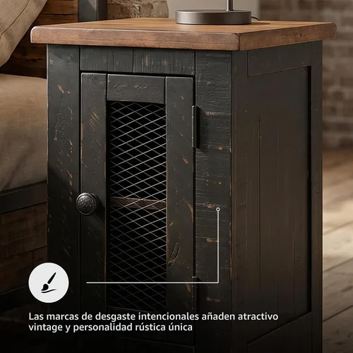 Vista 6 de Signature Design by Ashley Valebeck - Mesa auxiliar para silla con Negro