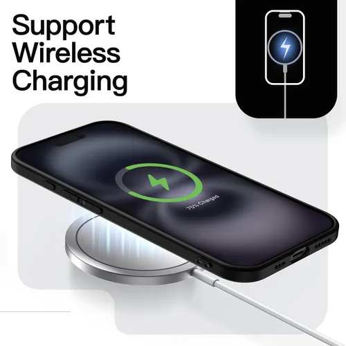 Vista 6 de JETech Funda delgada para iPhone 16 de 6.1 pulgadas con protección completa para lente de cámara, ultrafina, ligera, acabado mate, funda protectora