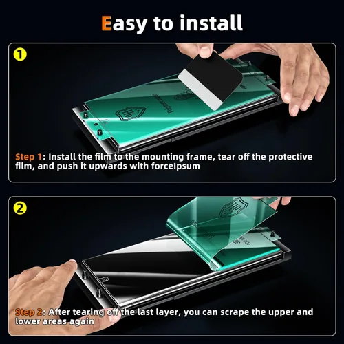 Vista 4 de MAYtobe 2 protectores de pantalla para Samsung Galaxy Note 10 Plus película