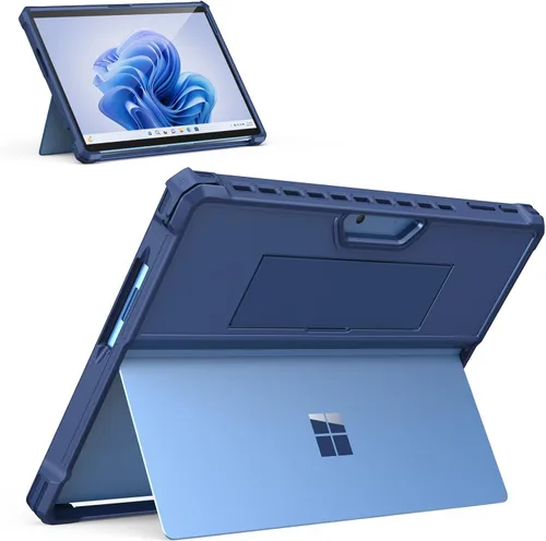 Vista 13 de MoKo - Funda protectora resistente todo en uno para Microsoft Surface Pro de 12 pulgadas lanzada en 2025, con soporte trasero para bolígrafo