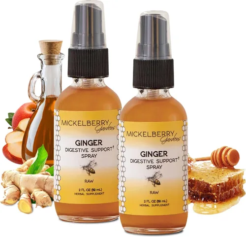 Vista 11 de Mickelberry Gardens Spray de miel de jengibre para apoyo inmunológico, chupitos de jengibre orgánico y jarabe para aumentar la inmunidad, salud