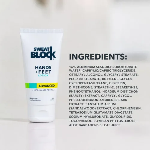 Vista 7 de SweatBlock Loción antitranspirante para manos y pies - Fuerza clínica para hombres y mujeres - Ayuda para la hiperhidrosis para detener