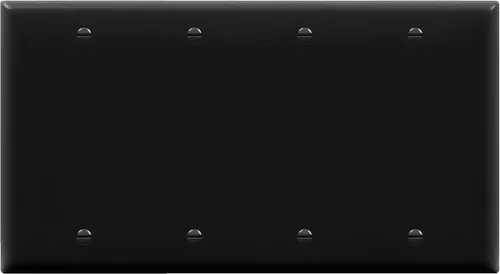Vista 22 de ENERLITES - Placa de pared para ocultar dispositivos, acabado brillante, tamaño estándar 1 gancho 4.50 x 2.76 pulgadas, termoplástico de Negro