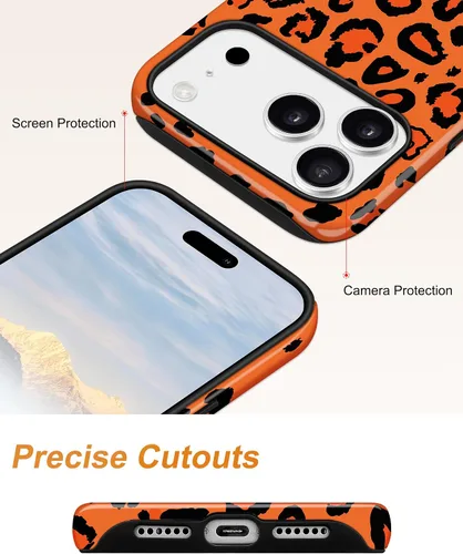 Vista 358 de Jusy Funda compatible con MagSafe con estampado de caparazón de tortuga marrón para iPhone 7/8/SE, cubierta protectora de TPU suave magnética