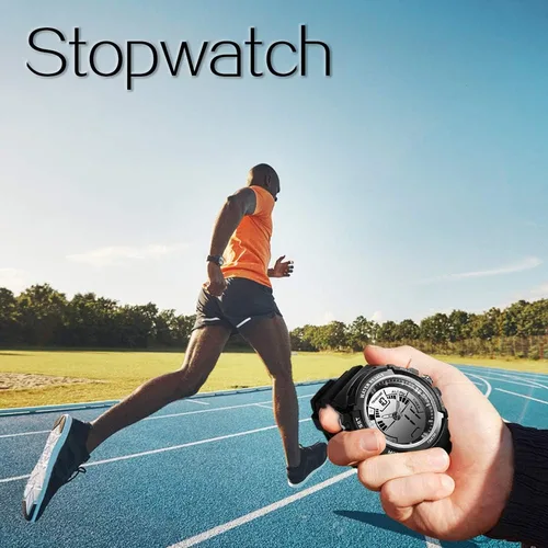 Vista 3 de WISEUP Reloj de buceo deportivo impermeable de 10 cajeros automáticos para hombres, mujeres y niños con temporizador, alarma y linterna LED, formato