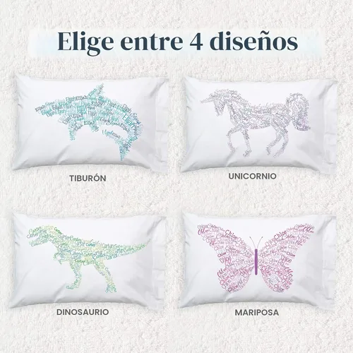 Vista 4 de Let's Make Memories Name Art - Funda de almohada, personalizada con nombre, hora de la siesta/hora de acostarse, mariposa