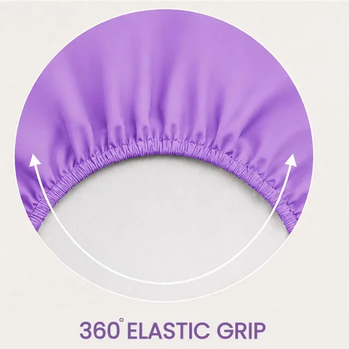 Vista 135 de Sábana bajera ajustable de lujo suave de 600 hilos, 100% algodón egipcio, sábana bajera ajustable individual con elástico alrededor, se adapta a