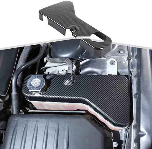 Vista 8 de Cubierta de tanque de refrigerante y moldura del motor compatible con Dodge Charger 2011-2023, para Dodge Challenger 2011-2023, para Chrysler 300c