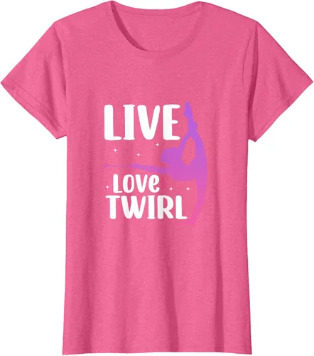 Vista 47 de Camiseta Twirl Baton Twirling Twirler Majorettes, Negro