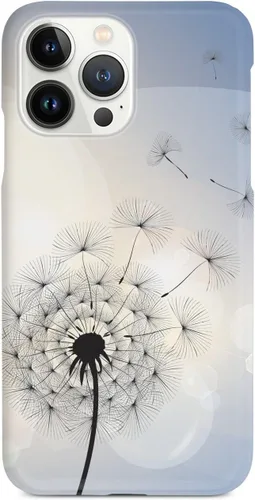 Vista 9 de Inspired Cases - Compatible with iPhone Xs Max Case - 3D Textured Protective Phone Case for Apple iPhone Xs Max - Dandelion Breeze - White