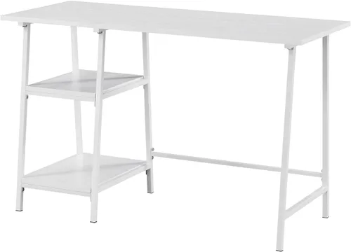 Vista 10 de Convenience Concepts Designs2Go - Escritorio de metal de madera con caballete, color negro