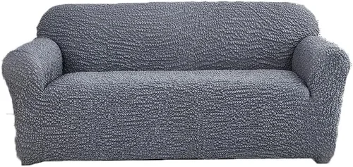 Vista 8 de Funda protectora de tela para sofá, funda universal elástica de cuatro plazas, funda biplaza lavable, elástica, repelente al agua, fácil ajuste