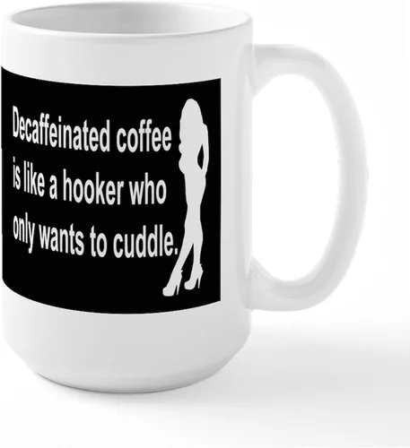Vista 16 de CafePress Cattitude Funny Cat Saying Taza Grande de Café de Cerámica 15 oz (444 ml)