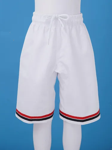 Vista 3 de Kaerm Pantalones cortos deportivos casuales con cordón Taekwondo para correr y correr