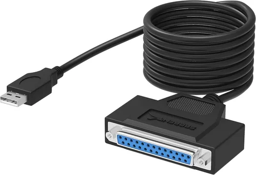 Vista 8 de SABRENT Adaptador de impresora paralelo USB 2.0 a DB25 IEEE-1284 (CB-DB25)
