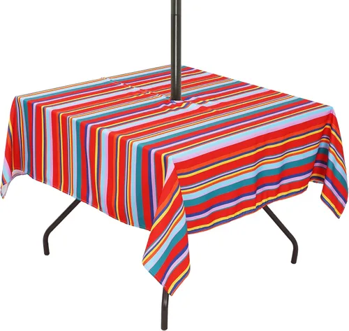 Vista 41 de Poise3EHome - Mantel impermeable antiderrames para exteriores e interiores, para camping, picnic, té de la tarde, asados, flores