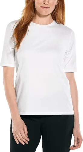 Vista 8 de Coolibar Camiseta de manga corta Morada Everyday UPF 50+ para mujer, protección solar