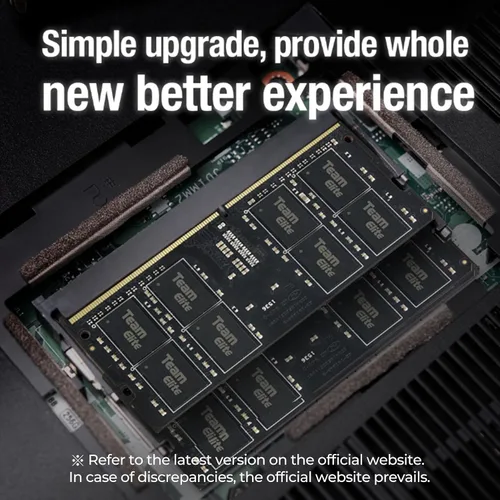 Vista 2 de TEAMGROUP Elite DDR4 de 8 GB individual 3200 MHz PC4-25600 CL22 sin búfer, no ECC 1.2 V SODIMM 260 pines para laptop estilo Notebook, PC, módulo