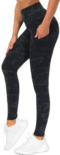 Vista 8 de The Gym People Pantalones deportivos gruesos de tiro alto, con bolsillos y control de abdomen, leggings para entrenar, correr, hacer yoga, para mujer