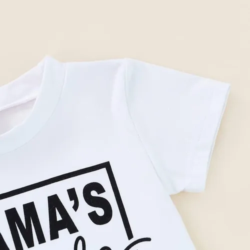 Vista 4 de Conjunto de camiseta de manga corta para bebé y niño, ropa de verano para niños pequeños