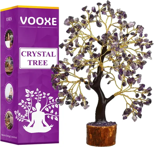 Vista 10 de Árbol de cristal de ABUDANCE Aventurina verde, piedra curativa de cristal para la oficina en casa y decoración, árbol de dinero FENG Shui hecho a