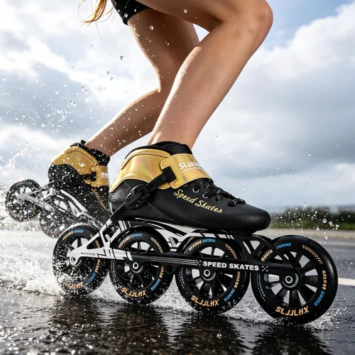 Vista 5 de Patines de velocidad en línea para hombres y mujeres, patines en línea profesionales de fibra de carbono para adultos masculinos, patines