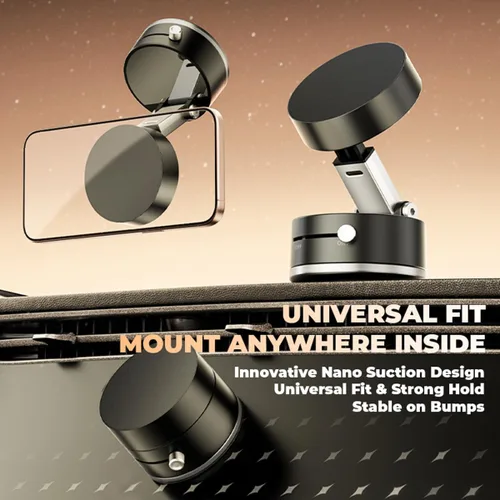 Vista 6 de Mayten Soporte magnético para teléfono, soporte de teléfono con aspiradora+diseño de gel TPU para todas las superficies, soporte de coche con fuerte