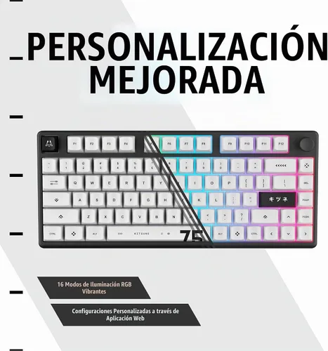 Vista 6 de ARBITER Polar 75 - Teclado magnético para juegos, disparador rápido con SOCD Super Tap, marco de aluminio CNC, interruptores de efecto Hall Gen 2
