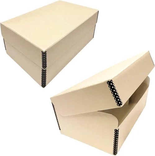 Vista 11 de Lineco, Caja de fotos con tapa con bisagras de 5.5 x 7.75 x 12 pulgadas Bronceado