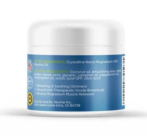 Vista 5 de NutriNoche Loción de magnesio - Crema de magnesio para dormir y rejuvenecer el descanso - Fórmula tópica de nano magnesio - Calma y enfría