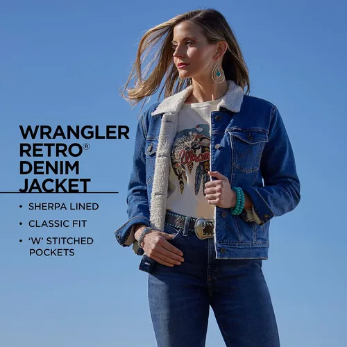 Vista 5 de Wrangler Chaqueta retro con forro de sherpa para mujer