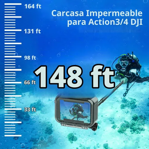 Vista 4 de Funda impermeable para DJI Osmo Action 5 pro/4/3