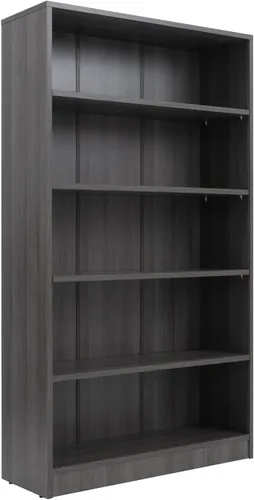 Vista 8 de Stary Estantería negra de 5 estantes de madera de 60 pulgadas de alto para dormitorio