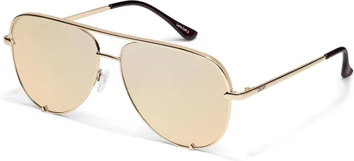 Vista 9 de QUAY High Key Extra Large Aviator Sunglasses Negro/Desvanecer
