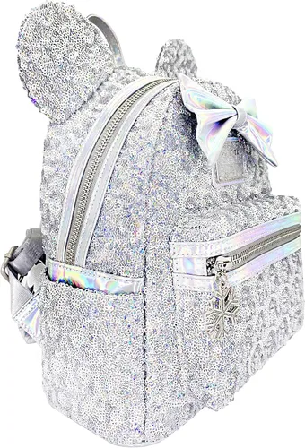 Vista 2 de Loungefly X LASR - Mochila exclusiva de Minnie con lentejuelas holográficas de Disney, Multi, Moderno