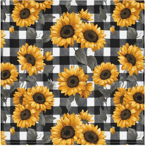 Vista 12 de MNSRUU Juego de 4 servilletas de tela para otoño, otoño, Acción de Gracias, calabaza, girasol, lavable, poliéster, cocina, servilletas de tela