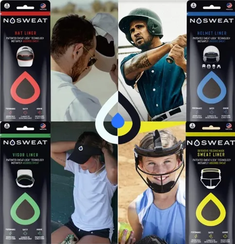 Vista 2 de NoSweat Trucker Hat Sweat Liner & Mesh Hat Sweat Guard Bands Patentado