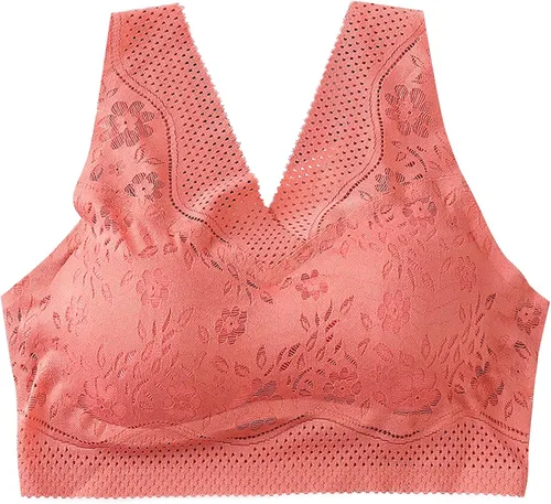 Vista 2 de Sujetador ligeramente acolchado sin alambres para mujer elástico invisible delgado elástico sin espalda brasier sexy