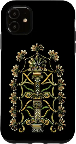 Vista 8 de Funda para iPhone 14 Pro Max Anunnaki Aliens Árbol de la Vida Símbolo Antiguo Geometría Sagrada