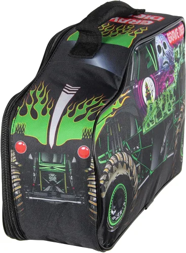 Vista 2 de INTIMO Monster Jam Grave Digger Bolsa Caja de Almuerzo Grande con Forma de Camión Aislante para el Trabajo