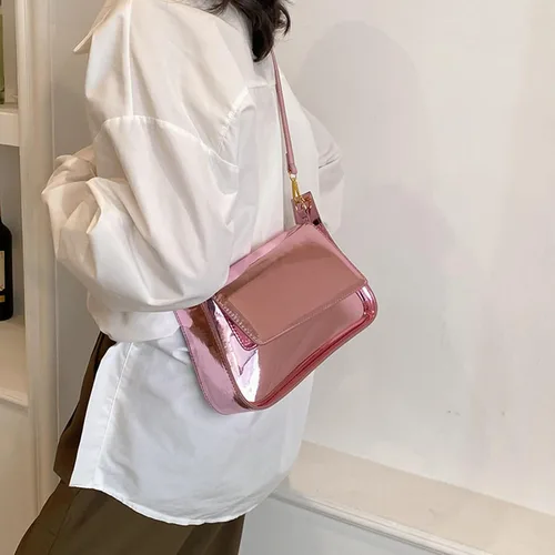 Vista 3 de Bolsos hobo para mujer, Y2k, plateado, bolso de mano, bolso de mano, bolso de mano, bolso de fiesta, bolso de mano, bolsos cruzados 2023