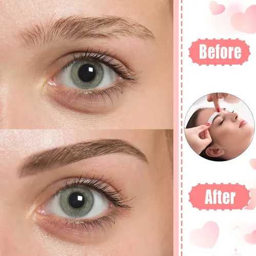 Vista 6 de Maitys Kit de tiras de cera pequeñas para cejas, papel de depilación, tiras faciales, almohadillas de depilación para mujeres y hombres, cejas