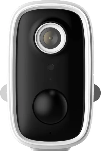 Vista 2 de LEDVANCE Cámara inteligente WiFi para exteriores con batería, audio bidireccional, video HD y sensor, compatible con Alexa y Google, resistente a