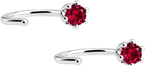 Vista 13 de Aretes de plata de ley para mujeres y niñas, hipoalergénicos para cartílago