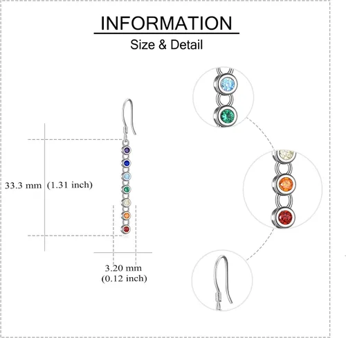 Vista 5 de Aretes colgantes de plata de ley con diseño de loto y árbol de la vida, diseño de flor de loto o árbol de la vida, joyería de yoga para mujer