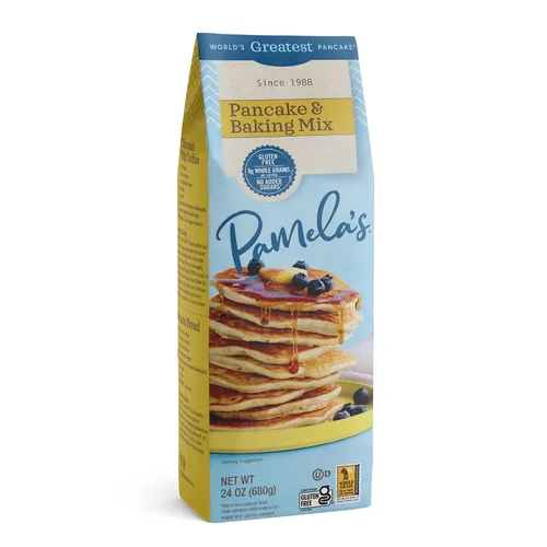 Vista 9 de Pamela's - Mezcla para hornear y panqueques sin gluten, gofres, pastel y galletas también, Kosher, bolsa de 1.5 libras (paquete de 6)