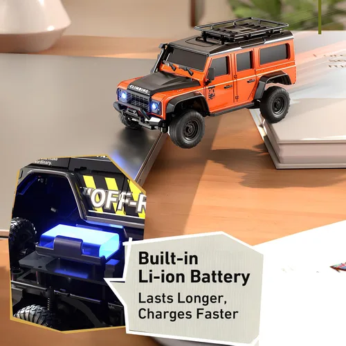 Vista 5 de 1:43 Escala RC Crawler, HB-R43 Mini 4X4 Off-Road RC Car RTR