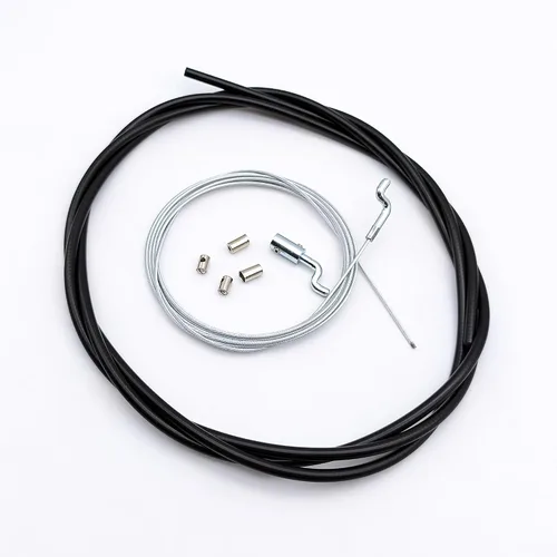 Vista 6 de Kit de reparación de cable de acelerador universal para control de cortacésped ajustable Z Bend Cabel End Mini Bike Go Kart DIY Kit de cable