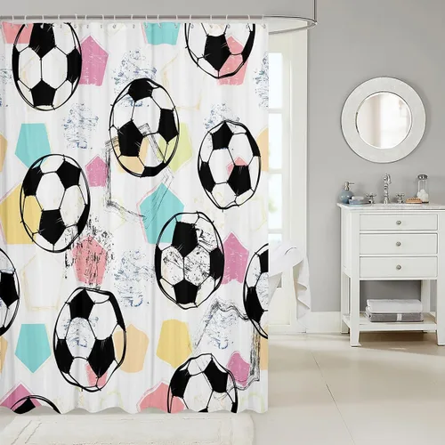 Vista 24 de Feelyou Cortina de ducha con diseño de gato para decoración de baño, bonita cortina de baño para puestos de bañeras, accesorios de baño divertidos