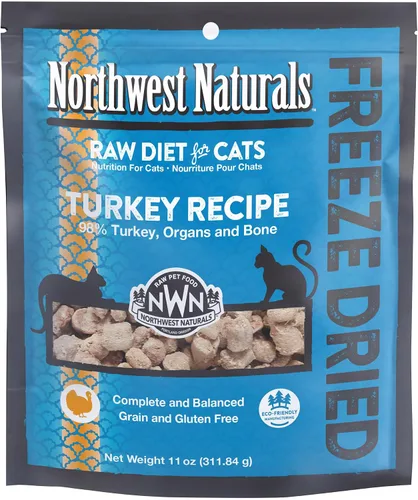 Vista 13 de Northwest Naturals Alimento liofilizado de carne de res y trucha para gatos y gatitos, bocados del tamaño de un bocado, saludable, limitado